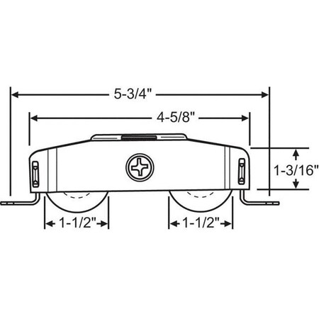 Strybuc Patio Door Roller Tandem 9-448